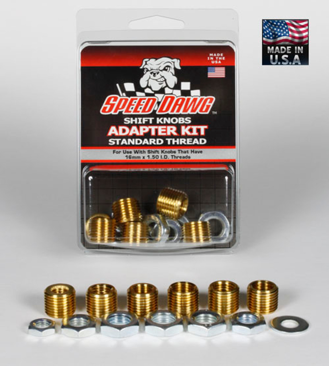 Standard Thread Shift Knob Adapter Kit 6 Sizes